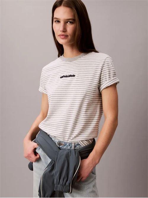 ss classic stripe logo tee CALVIN KLEIN JEANS | LV047G812G21L